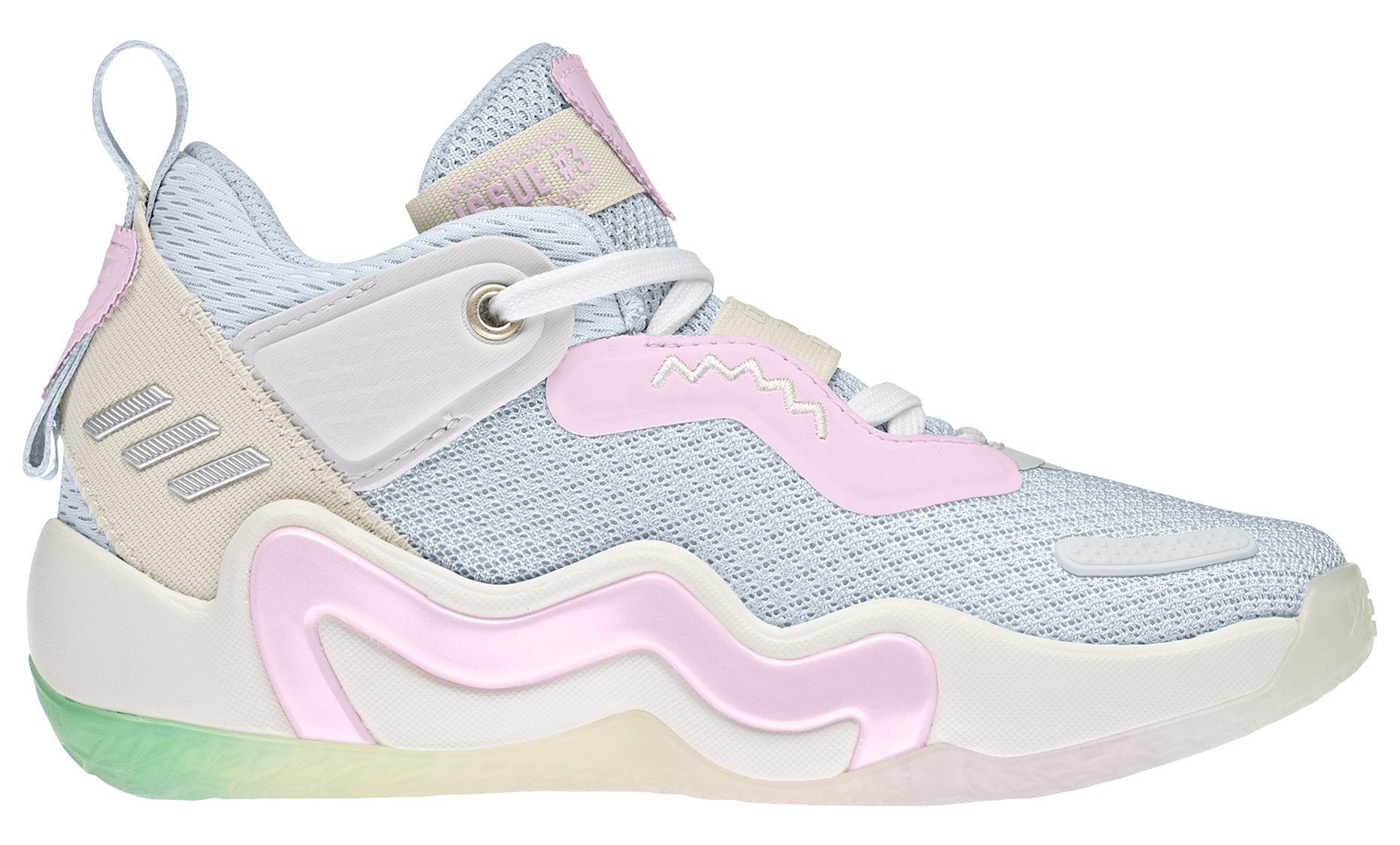 阿迪达斯米切尔3代篮球鞋黑紫,阿迪达斯为米切尔设计的球鞋