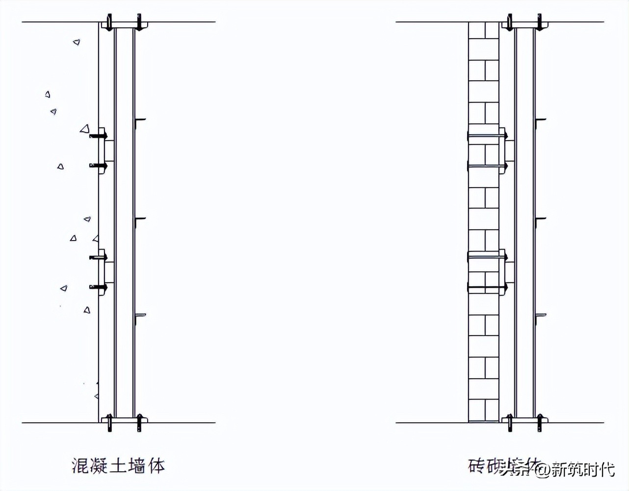 墙面石材干挂的施工规范,墙面石材干挂施工工艺横剖图