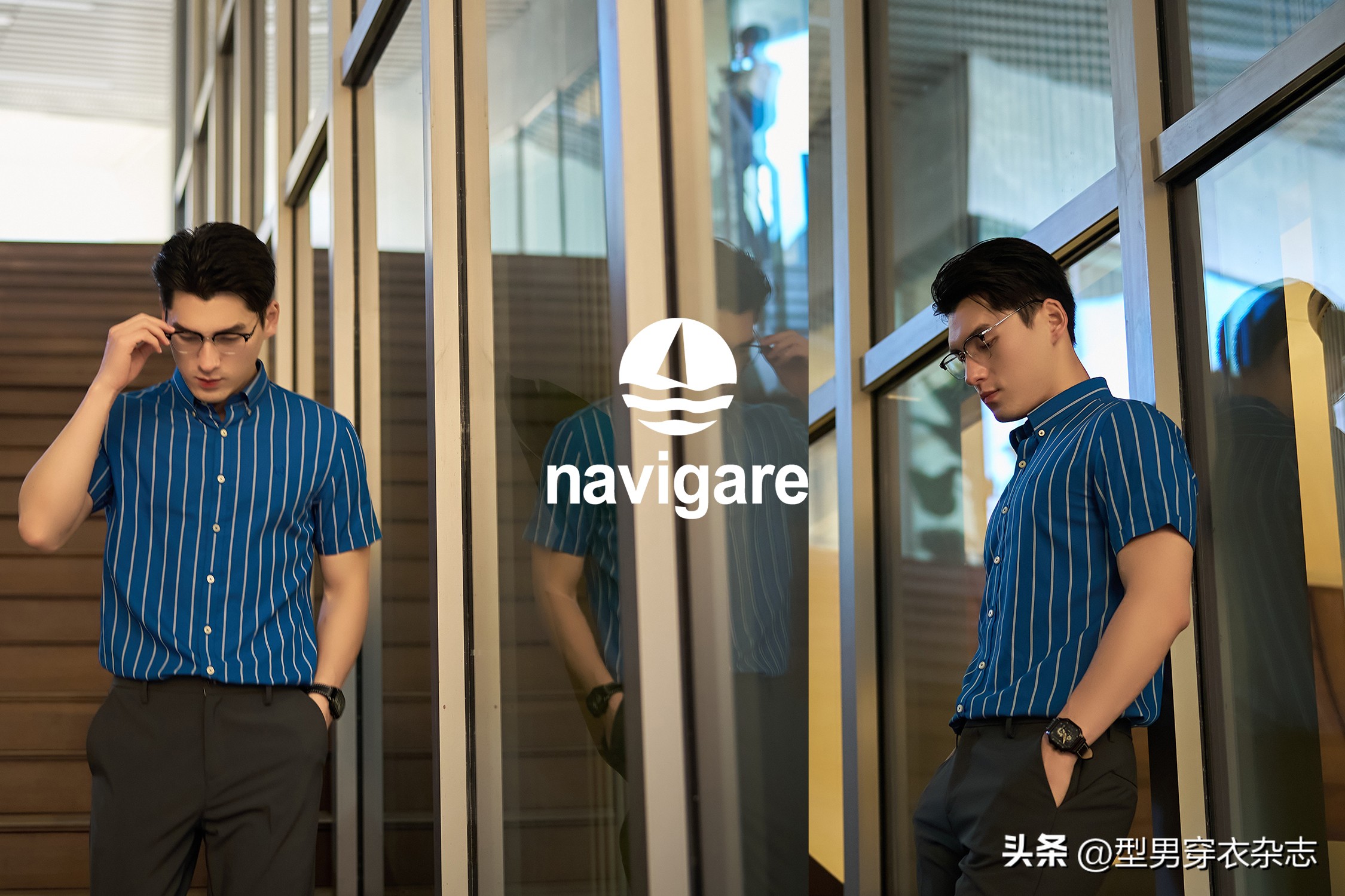 男士商务短袖衬衫折叠视频,夏天男士短袖衬衫怎么穿出高级感