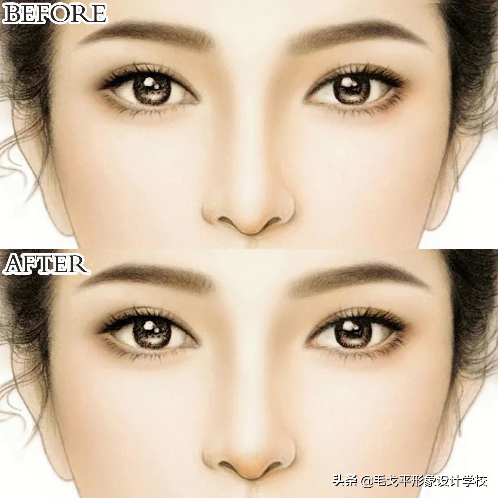鼻影的万能画法,万能鼻子修容法