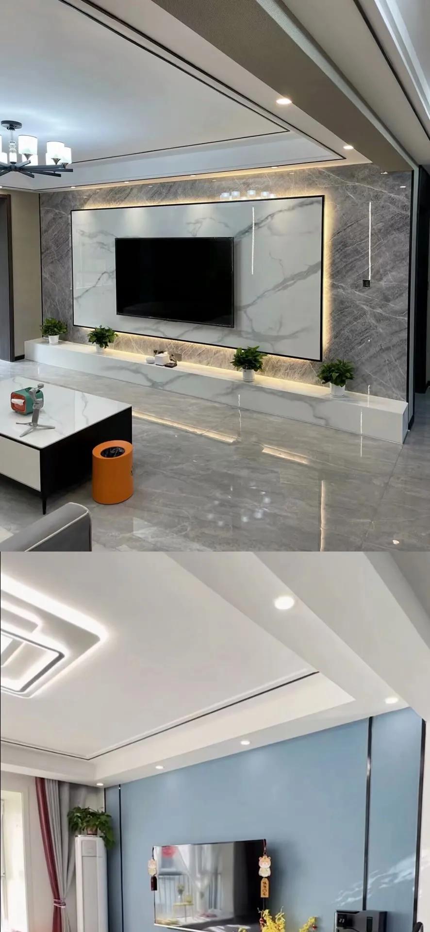 简简单单的电视墙小装饰,木饰面电视背景墙简简单单