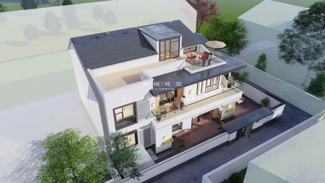 北京简约小别墅二层,北京现代简约轻奢二层别墅