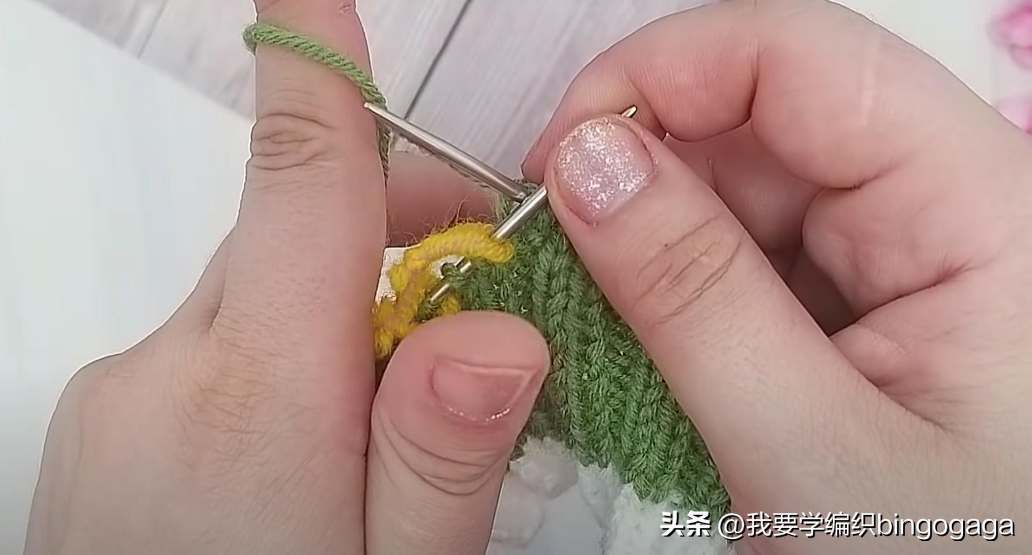 一片式毛线袜的织法,一片式织袜子