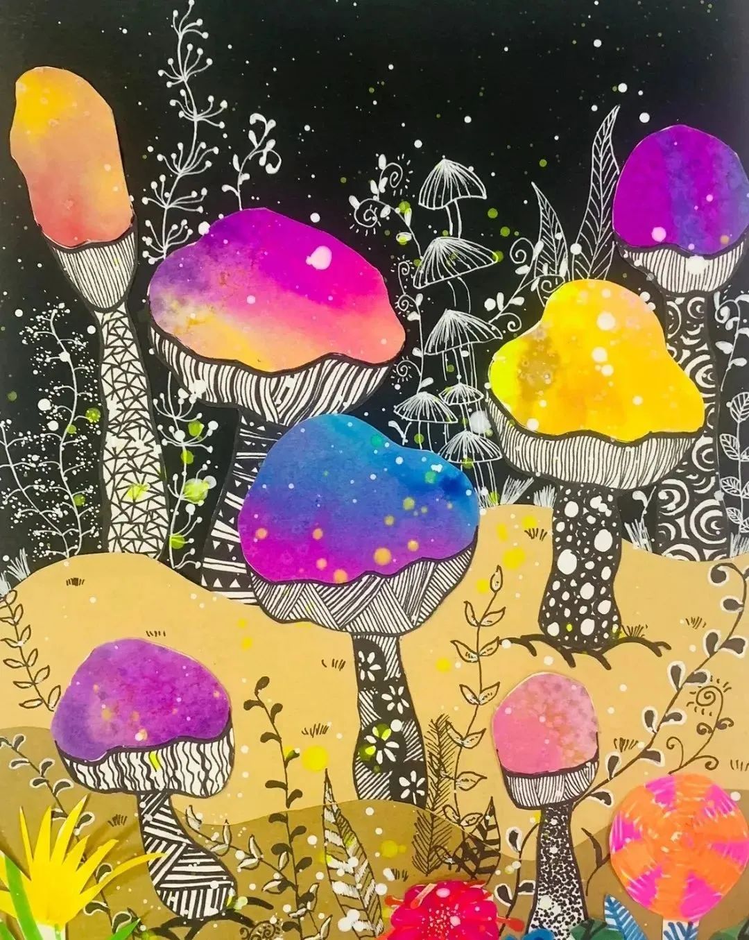 儿童地球创意画,儿童涂鸦大画集