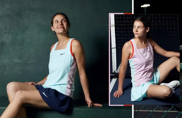 网球裙美网,莎拉波娃美网施华洛世奇网球裙