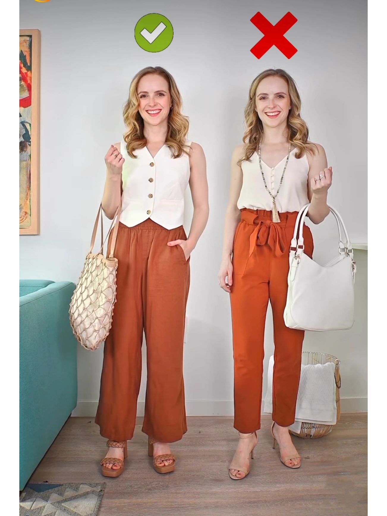 小个子显高，我就服这对双胞胎！这3个穿搭秘诀，照着用显瘦增高