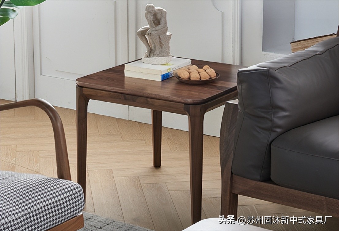 原木家具新中式空间,小户型全套原木家具风格