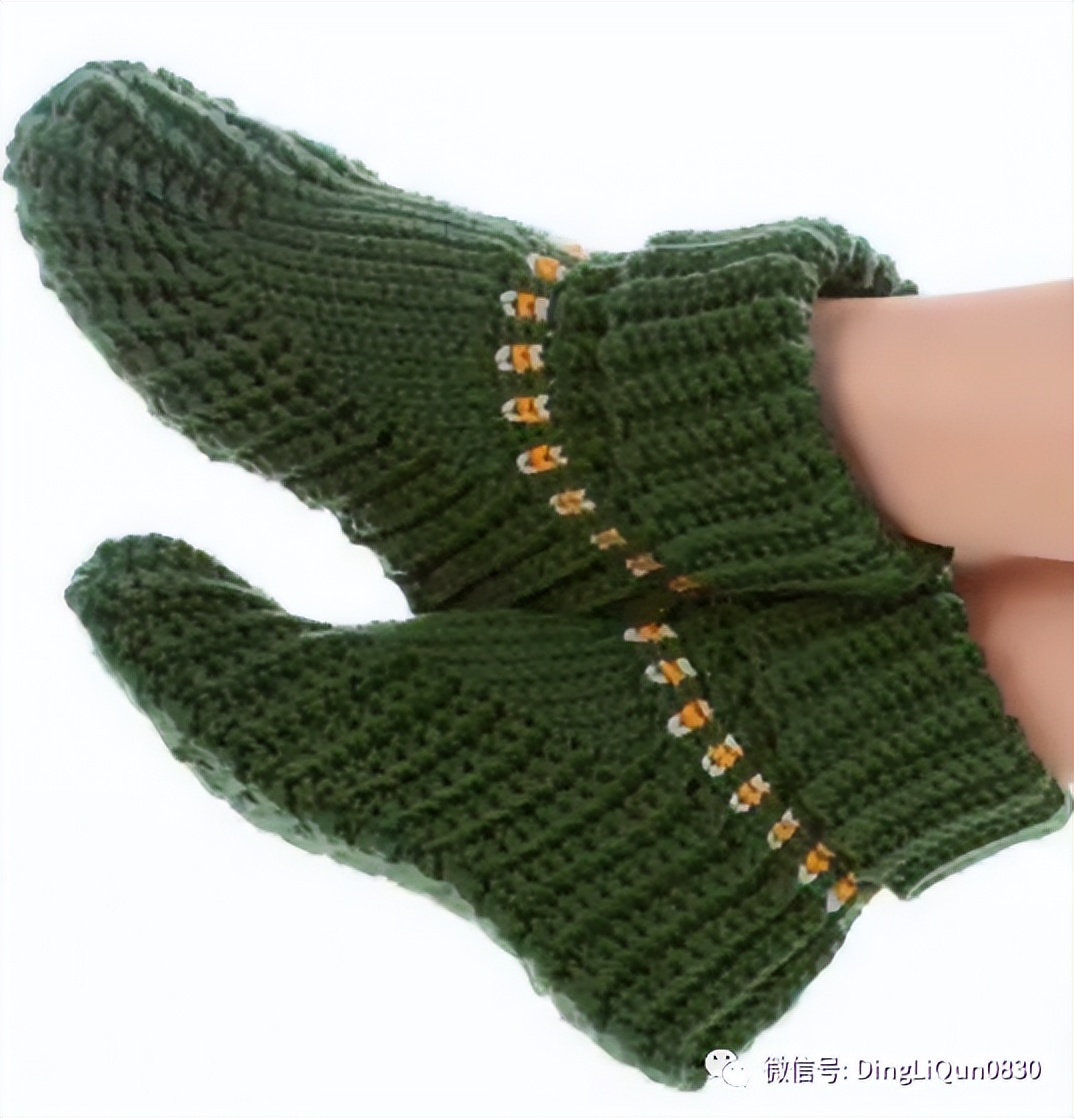 最简单的钩针编织鞋子,针织毛线鞋图案大全