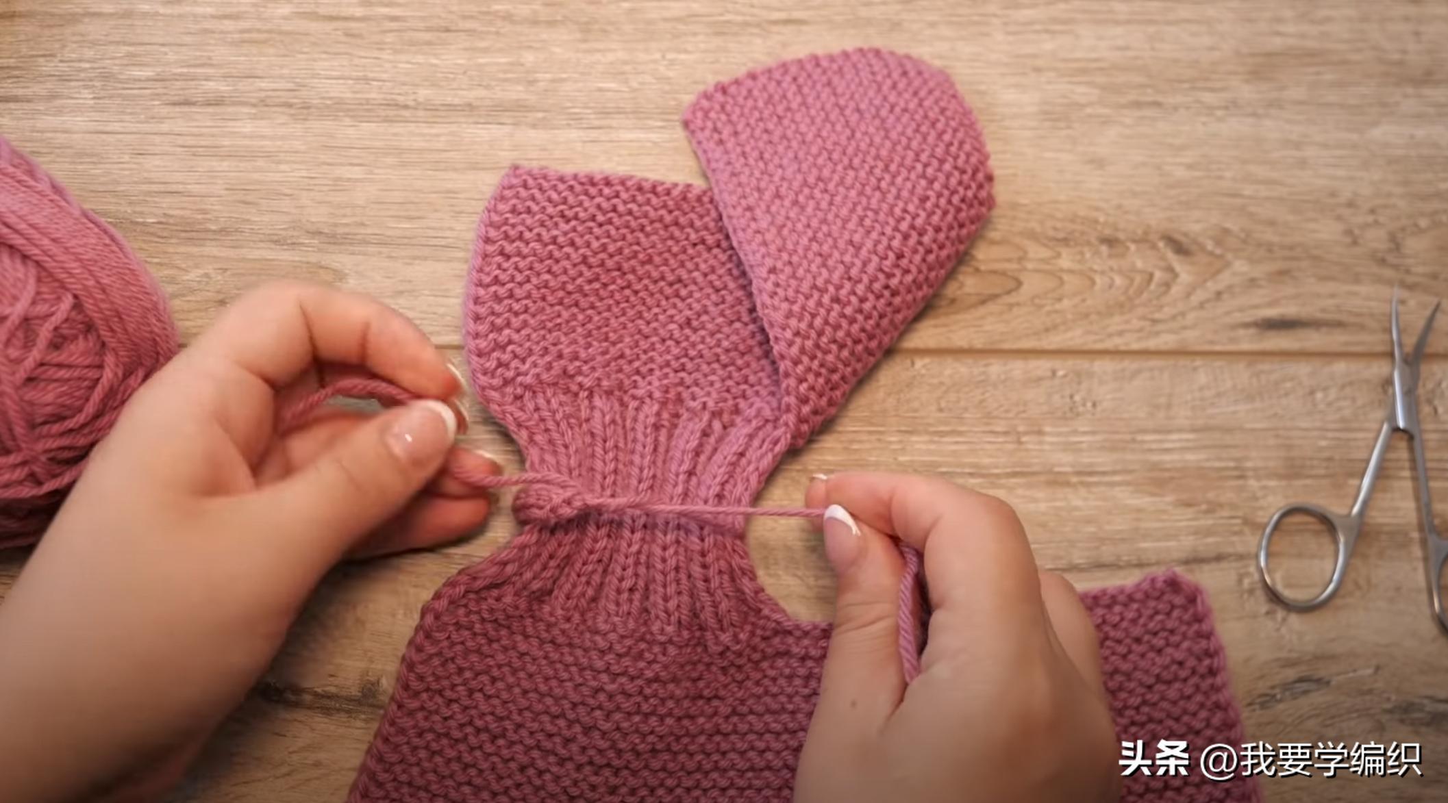 轻松编织一片式地板袜,最简单的一片式地板袜