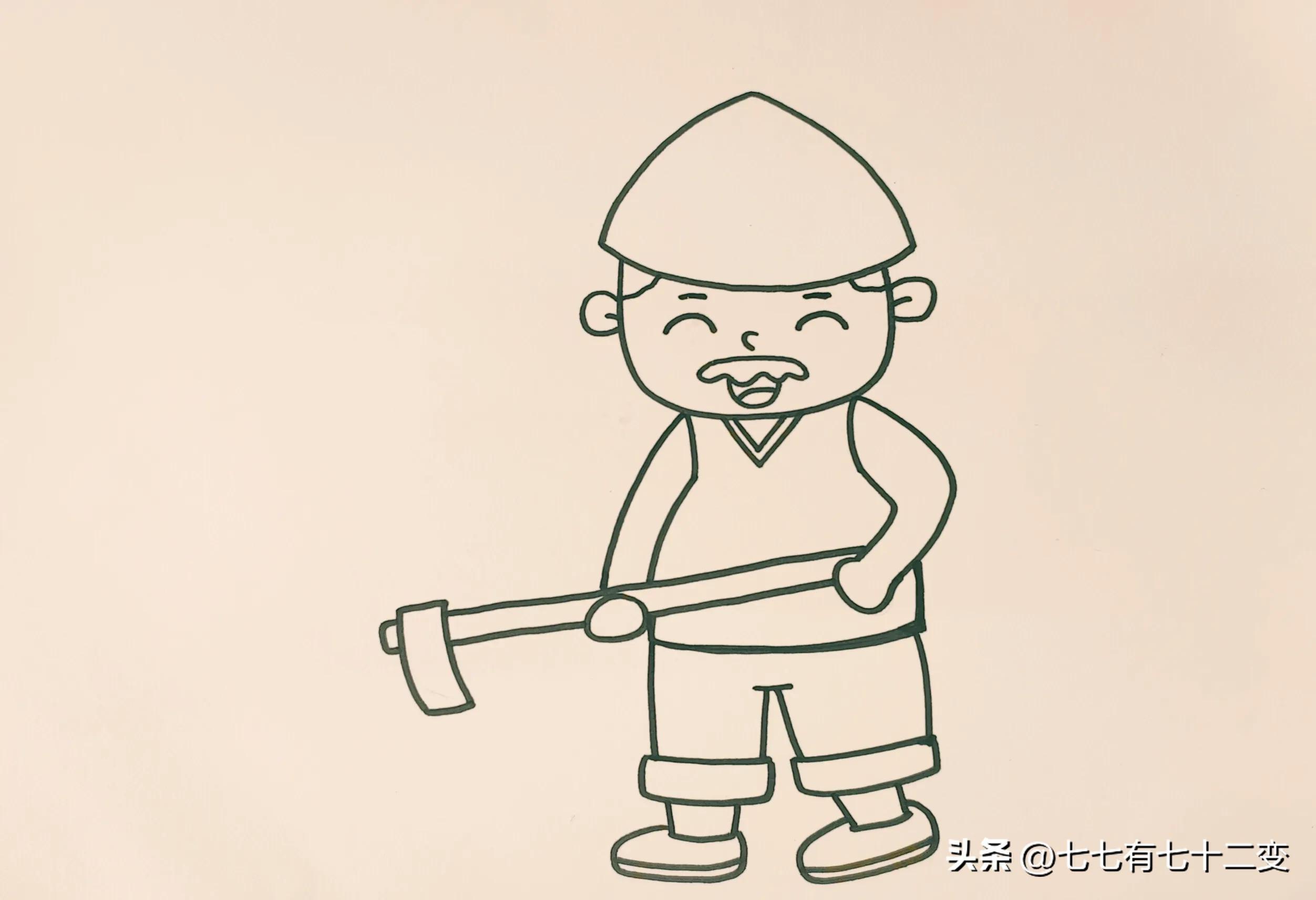 五一劳动节的诗配画怎么画,五一劳动节在田间画的画