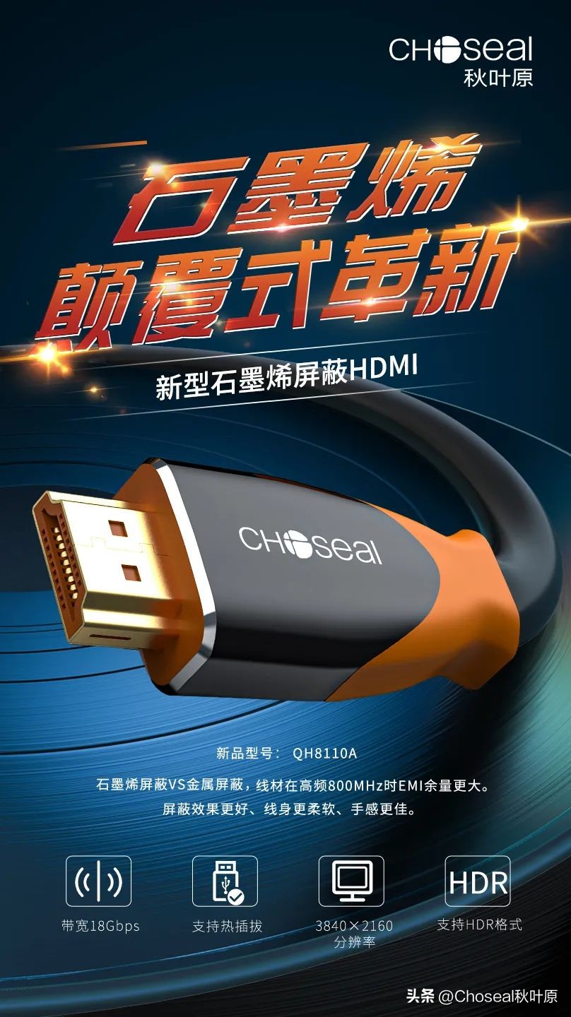 hdmi石墨烯屏蔽线,hdmi线材为什么要屏蔽