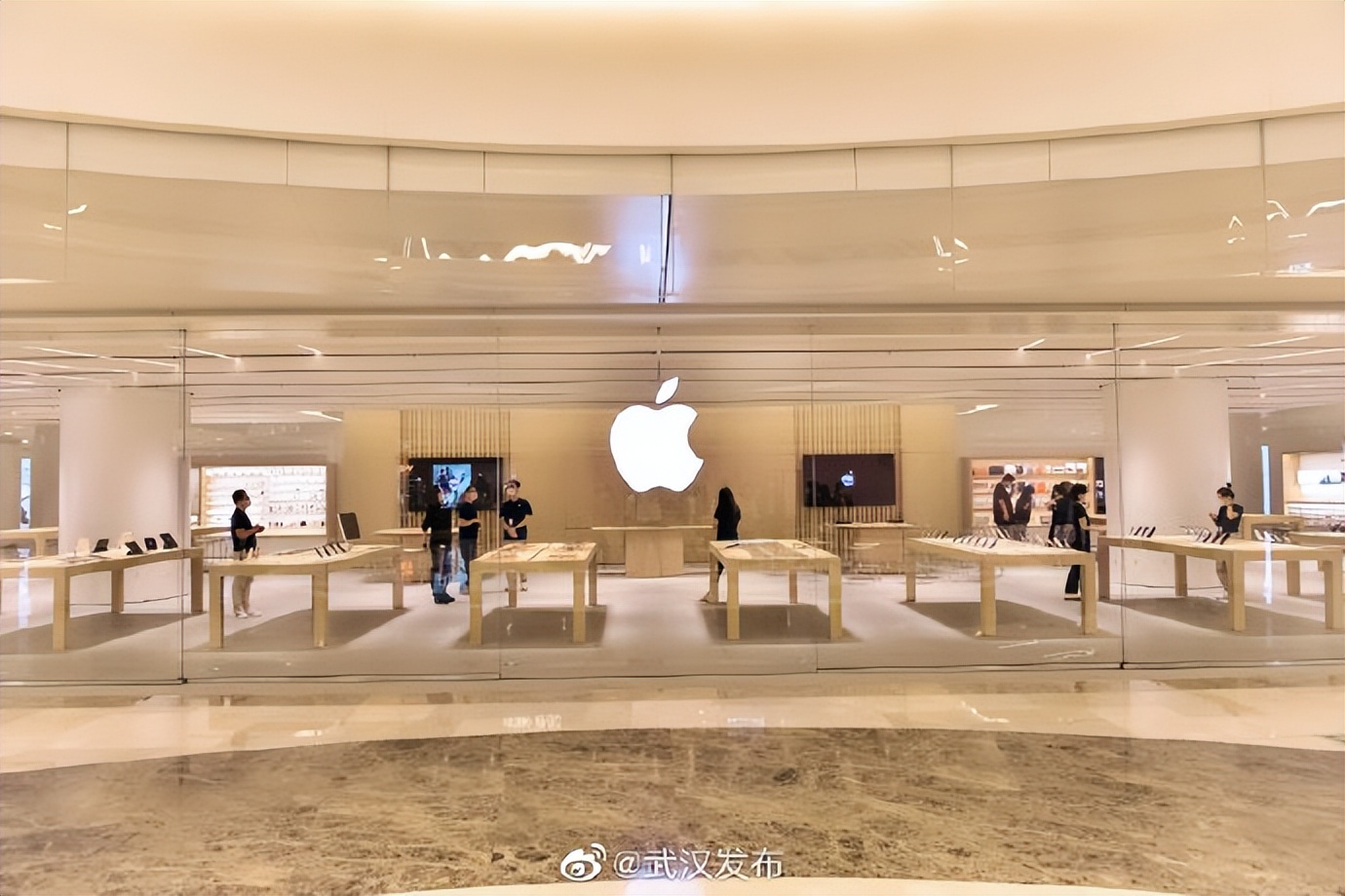 武汉苹果直营店设计理念,武汉苹果直营店开业场面