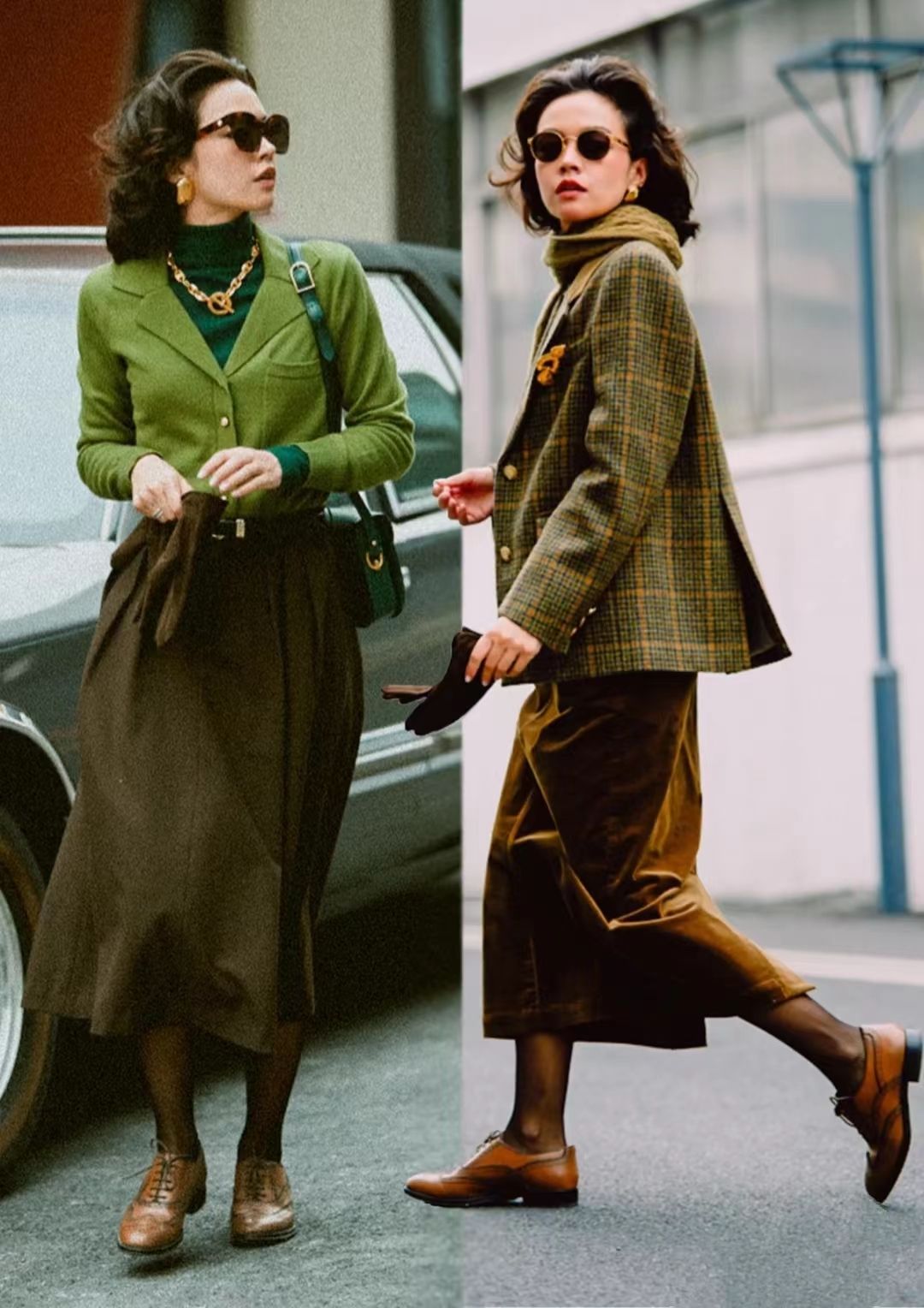 这个秋冬爱上“复古风”，优雅时尚又精致，邂逅更美的自己