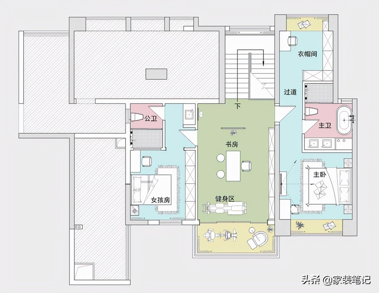 小户型复式楼装修效果图深圳,深圳复式两层装修45平小户型