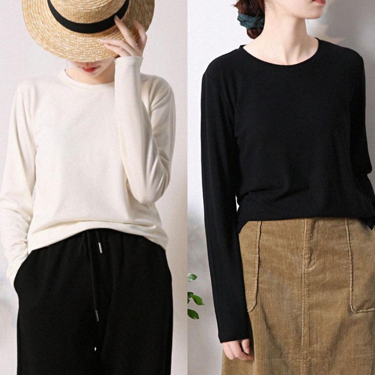 宽松打底衫外穿个性穿法,流行打底衫穿法