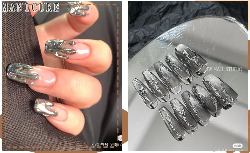 夏日美甲图片清新海底捞,夏日美甲图片清新裸色