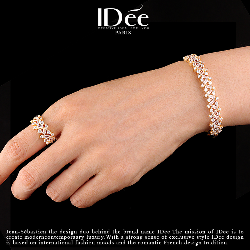 轻松提升精致感——IDee亚玟之星闪钻手镯潮牌轻奢小众高级感配饰