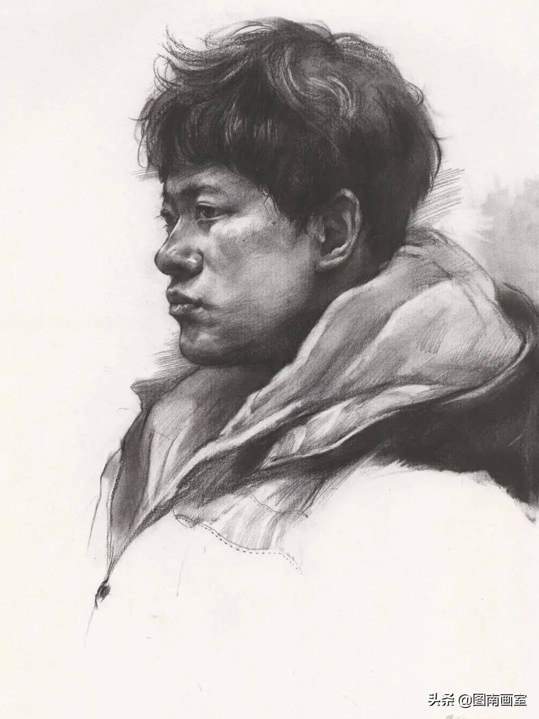 中国美术学院素描头像高分作品,全国素描高分作品