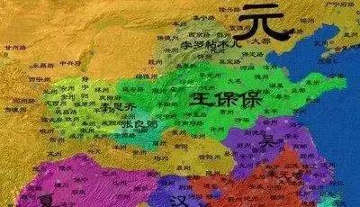 元末势力分布图,元末时期势力变化图