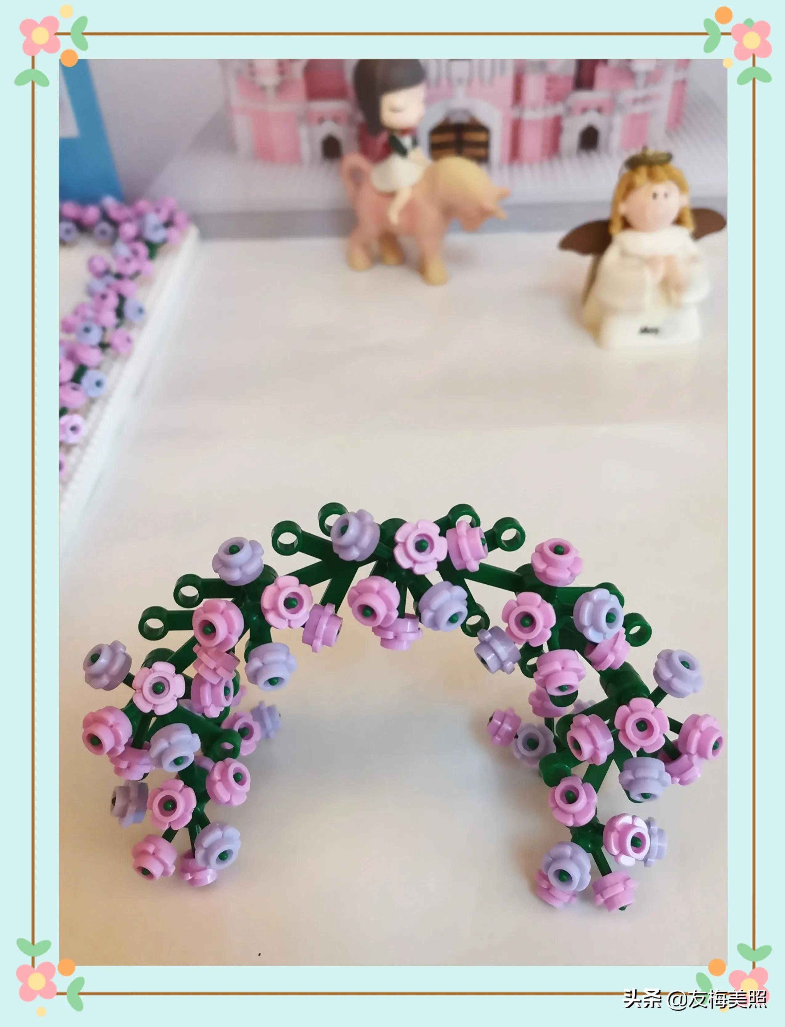 拼图积木：迪士尼城堡（7830）的拼图过程之八（拼花完成）