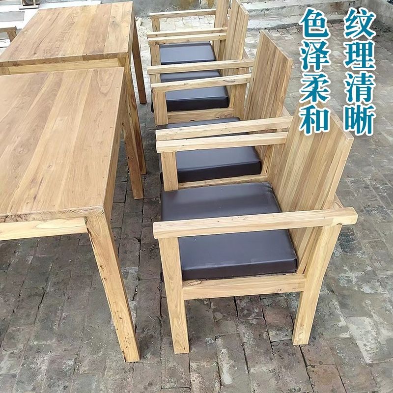 复古铁艺实木餐桌餐厅咖啡桌椅,各种实木餐桌老榆木餐桌