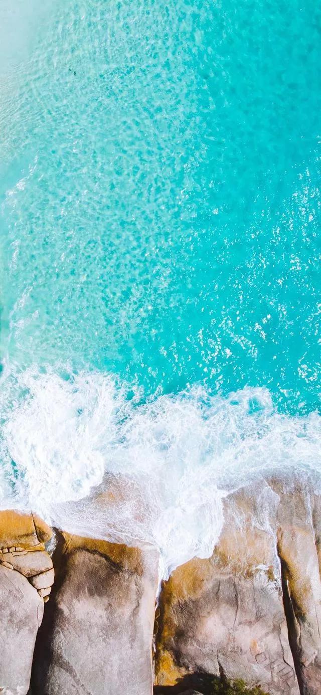 美丽的碧海蓝天壁纸,2018蓝色大海夏天壁纸