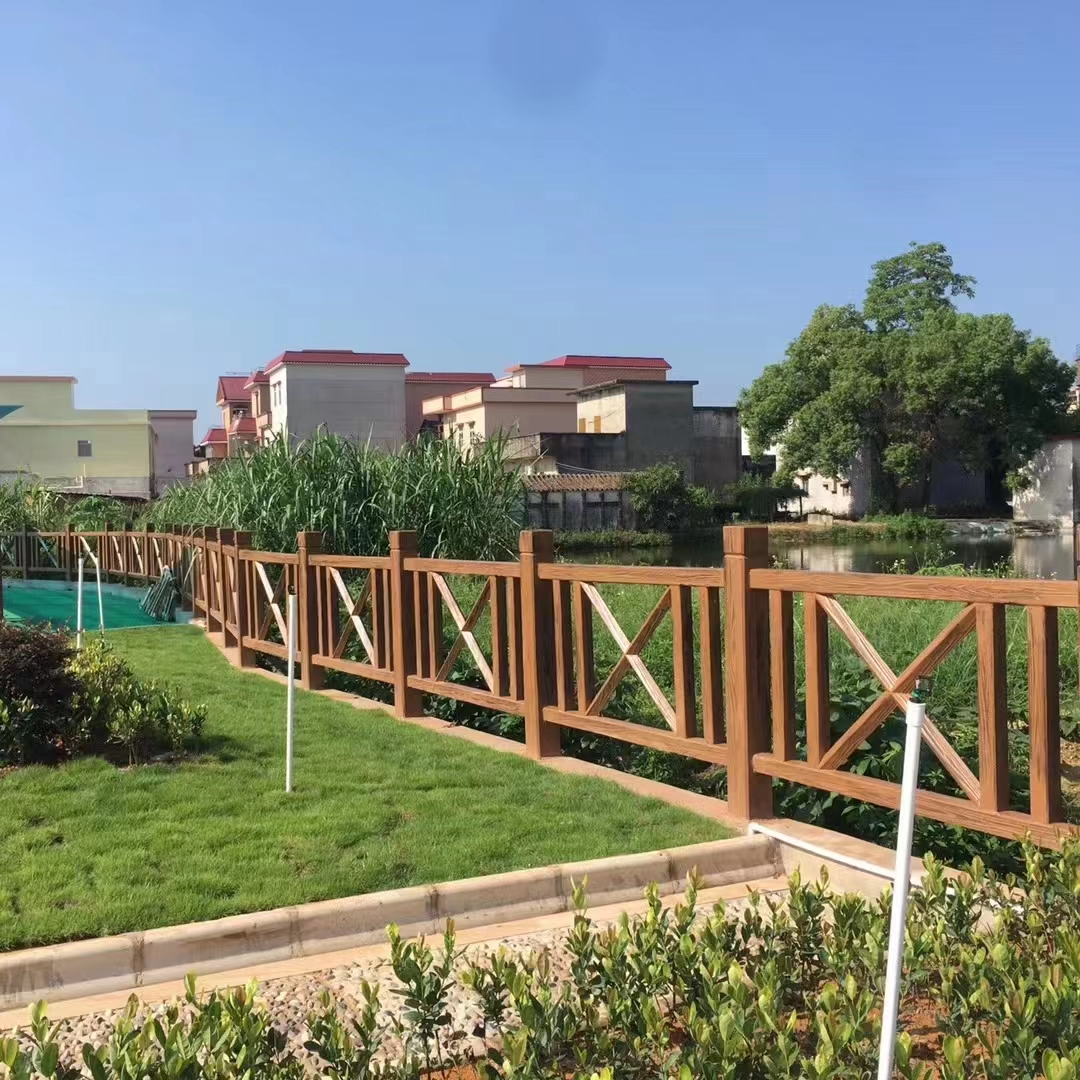 河边仿木栏杆报价,河道仿石栏杆多少钱