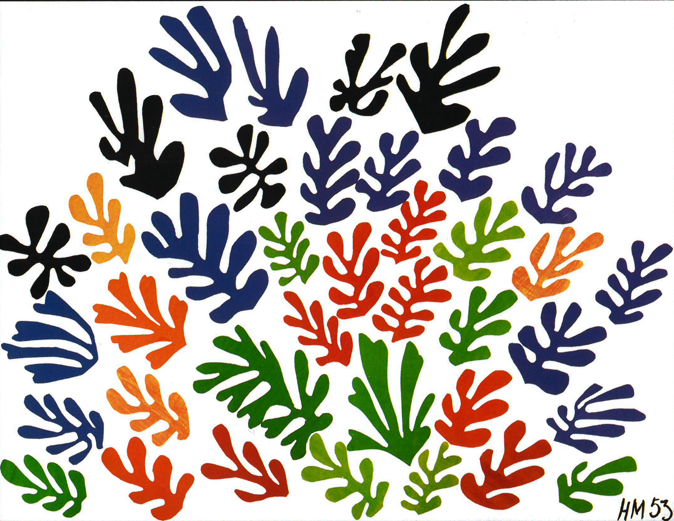 怎么画亨利马蒂斯这个人,亨利马蒂斯剪纸