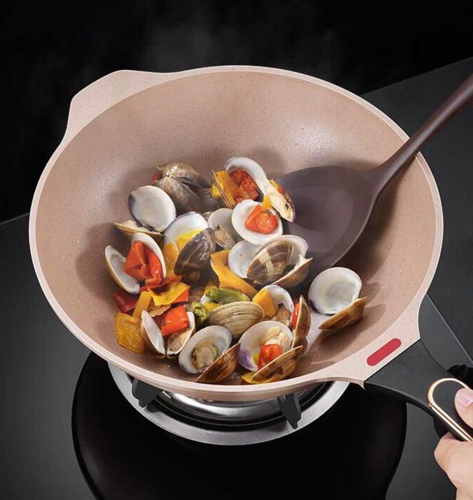 不粘锅铸铁锅,铸铁锅无涂层不粘锅炒锅