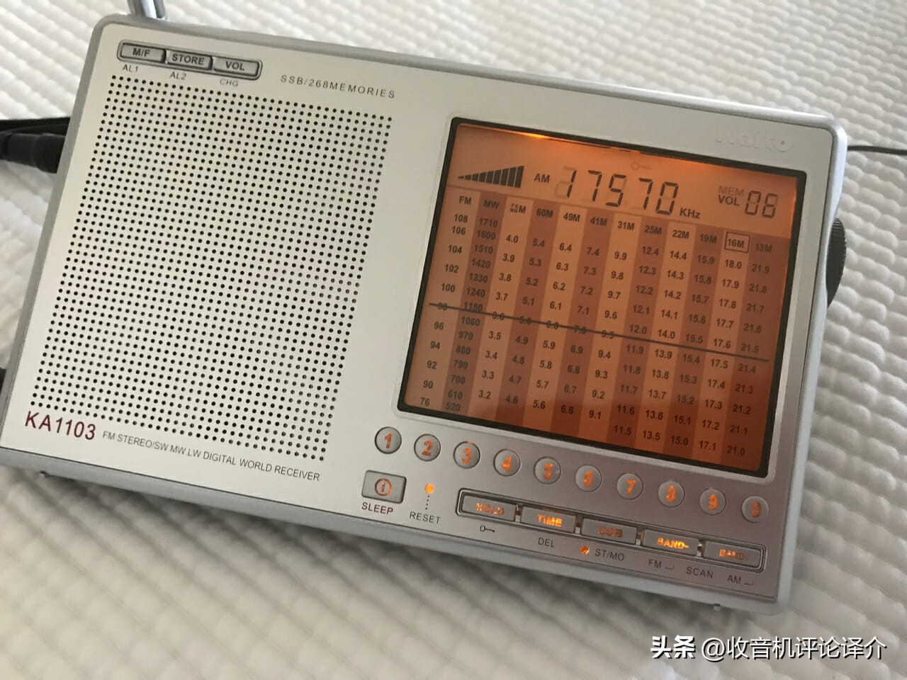 凯托ka1103收音机功能,ka1103收音机
