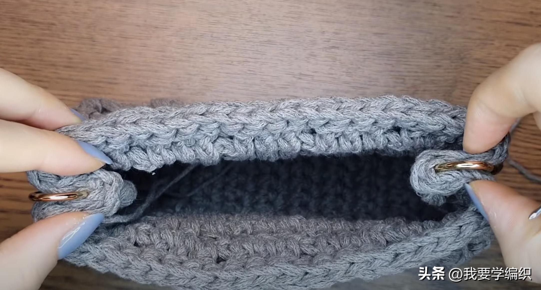 斜挎迷你小包的钩织,钩小包教程斜挎包