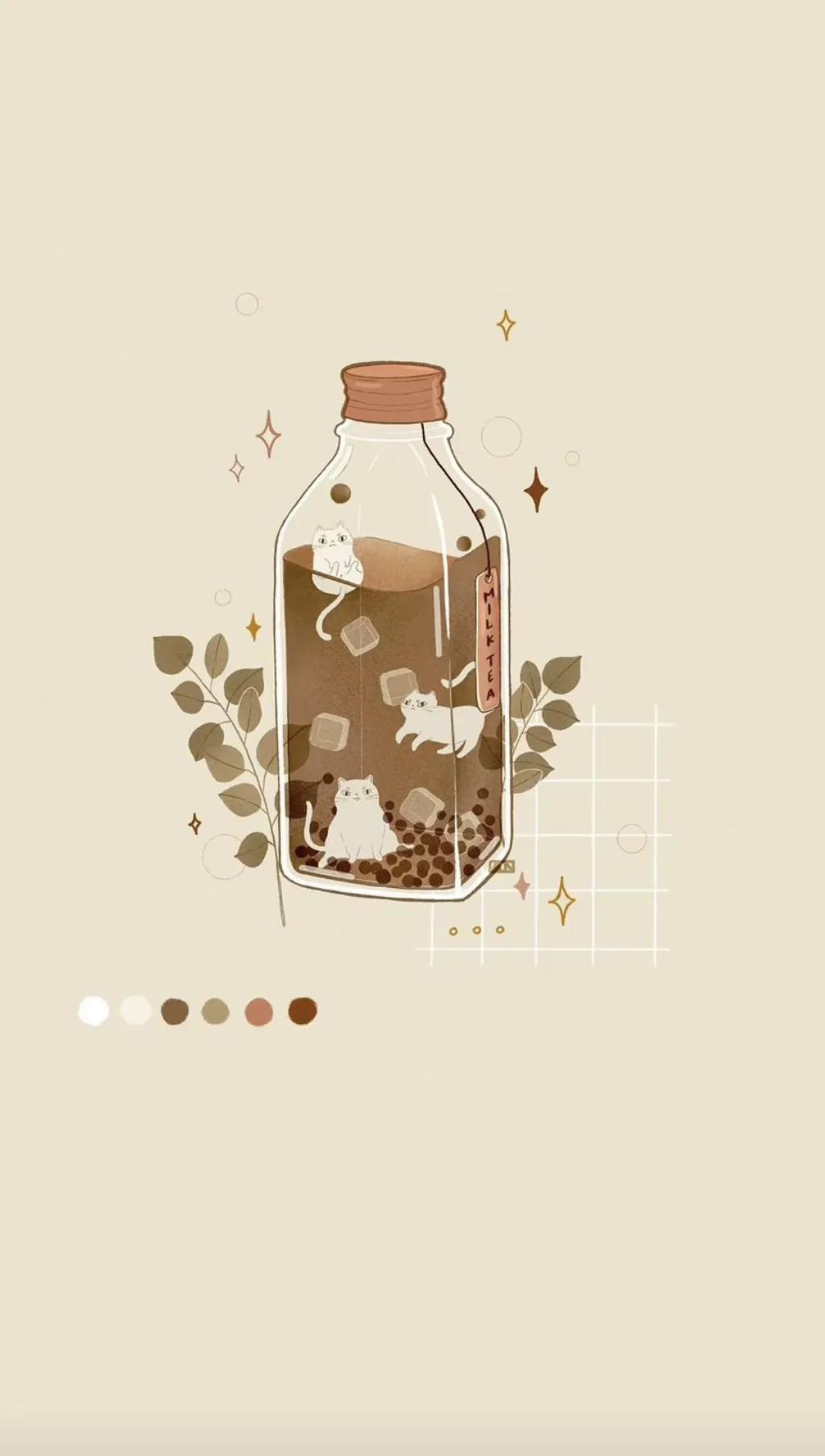 锁屏微信背景图片大全,宝石蓝背景卡通锁屏壁纸