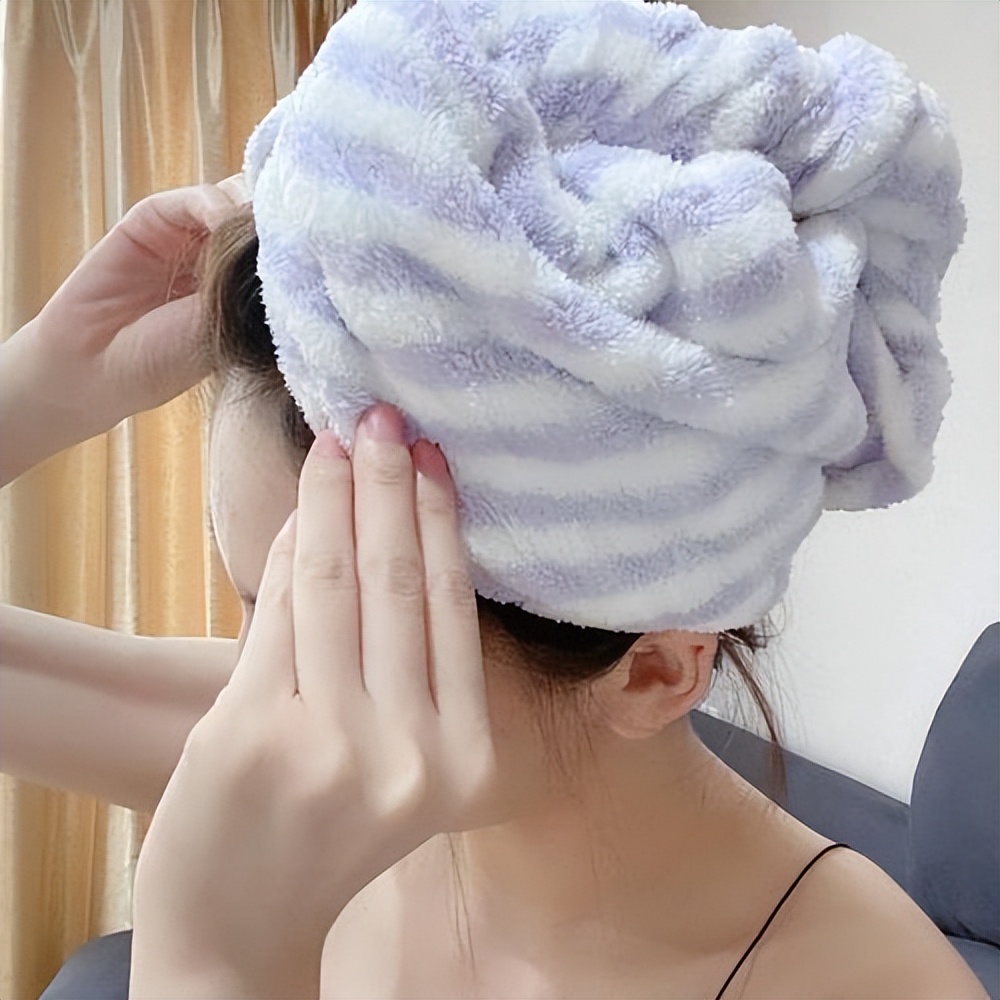 干发帽不伤发质,各种干发帽的戴法