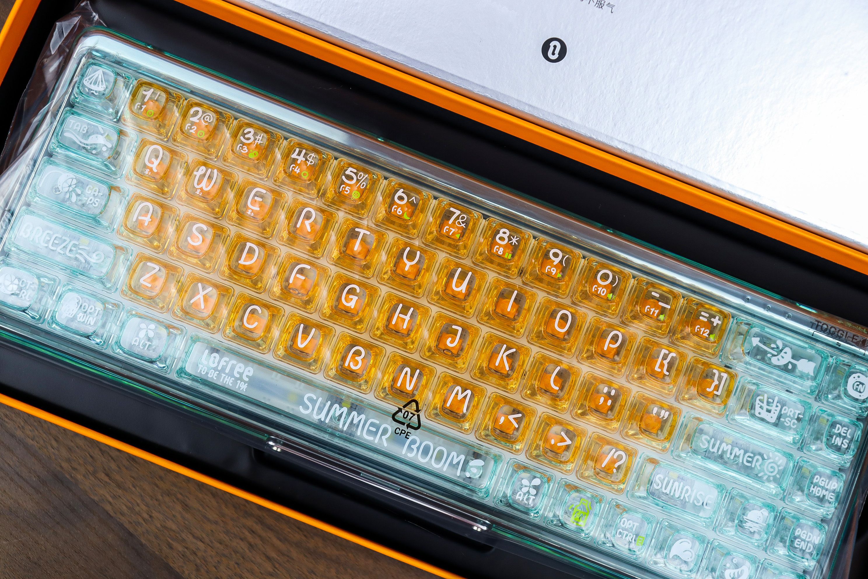 一千块，透明键盘，将手上那2平方做成工艺品的理念，我只爱洛斐