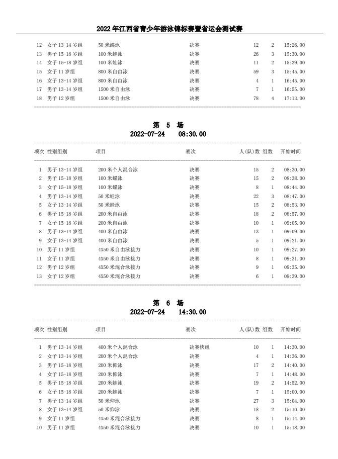 江西公开水域游泳比赛,江西游泳比赛2024安排