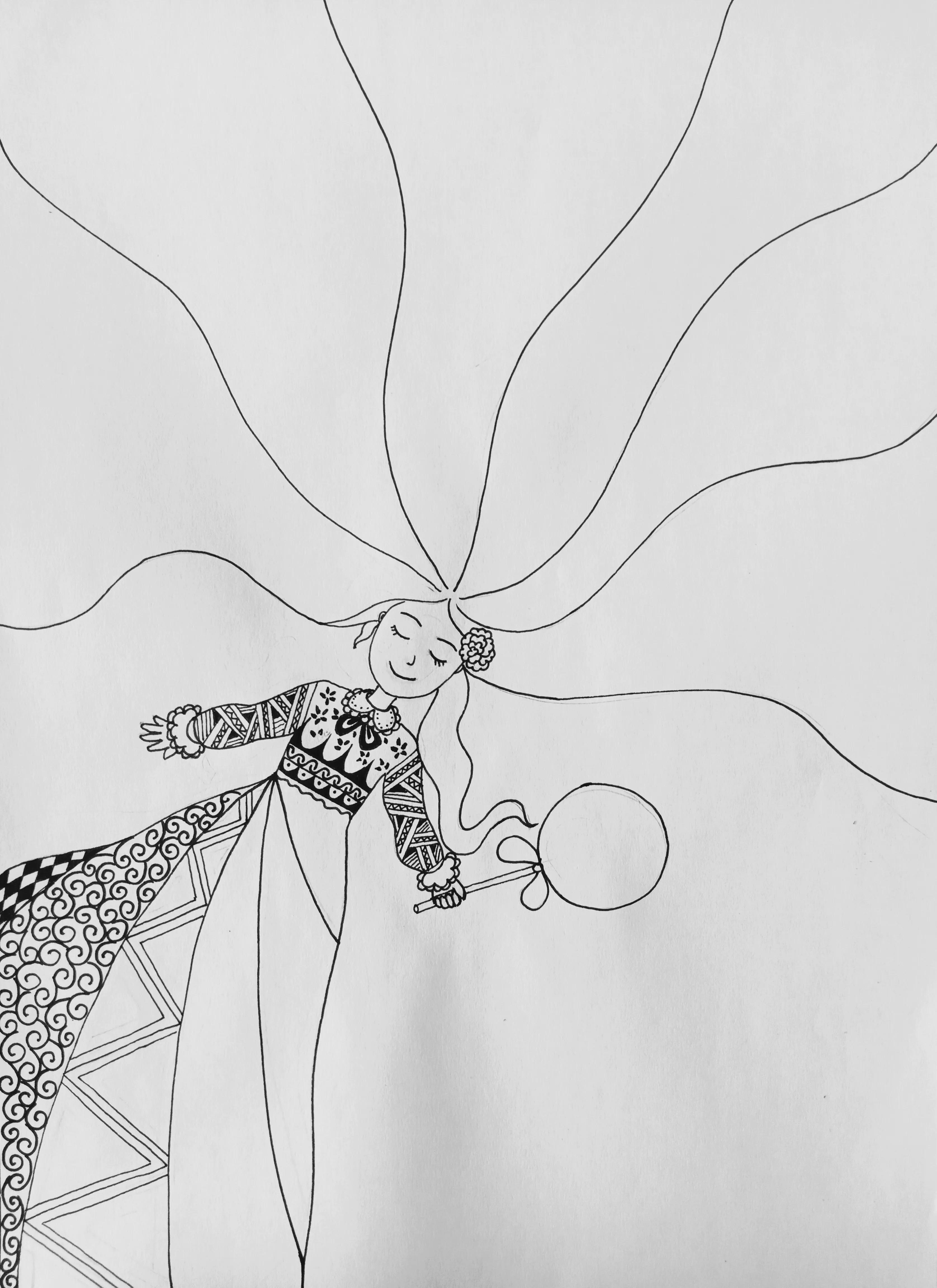 教你怎么画一个在吃棒棒糖的女孩,动漫棒棒糖绘画教程