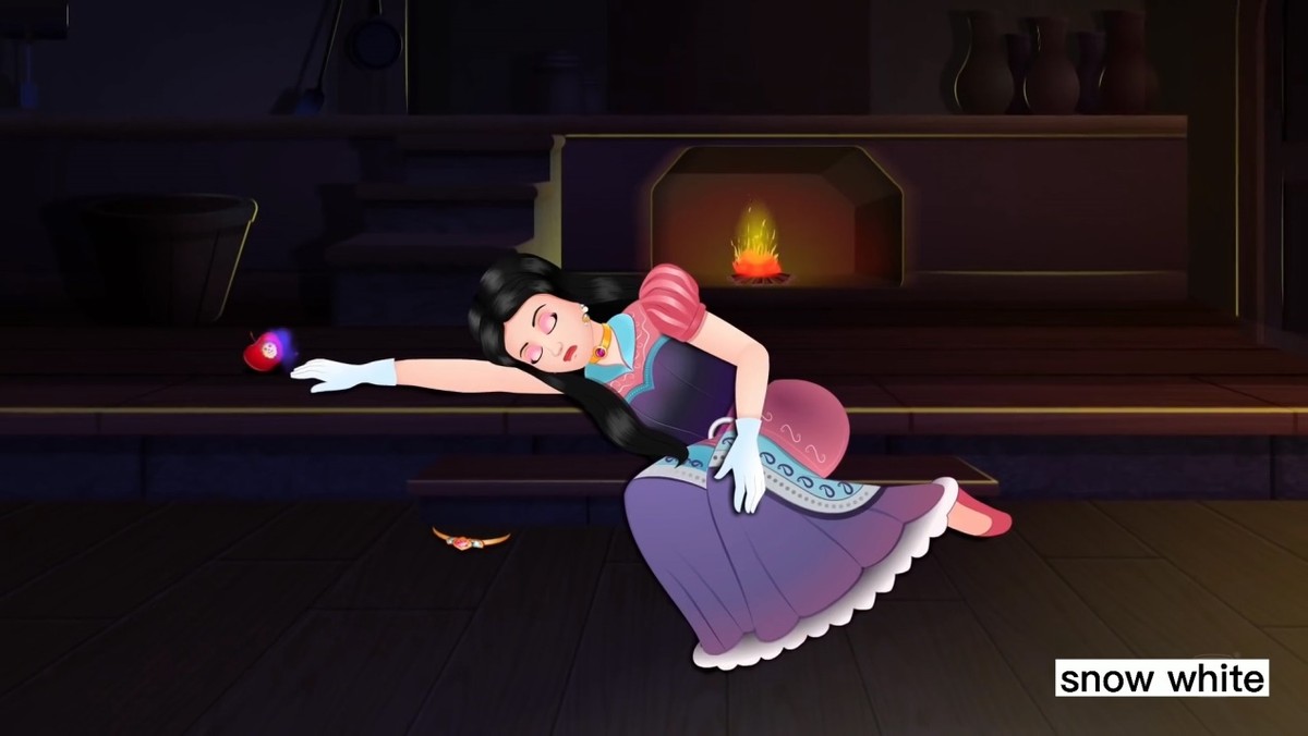 白雪公主中英绘本,格林童话故事绘本白雪公主