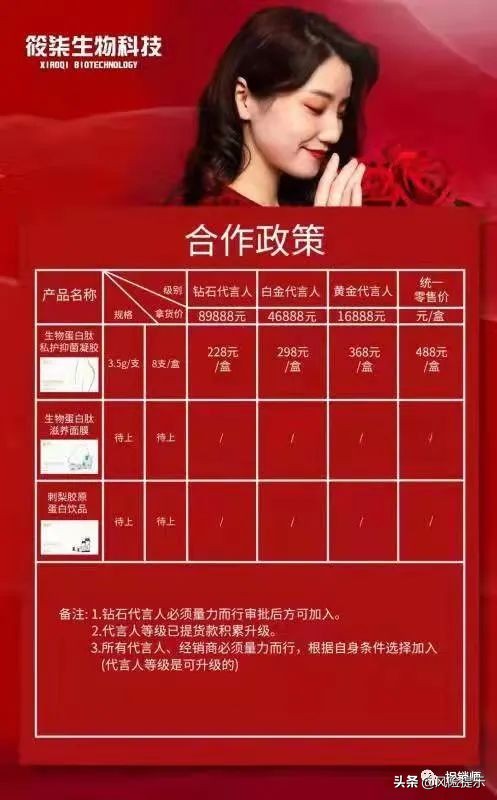 蛋白肽私护抑菌凝胶遭质疑,筱柒生物多级分销运作模式风险几何?
