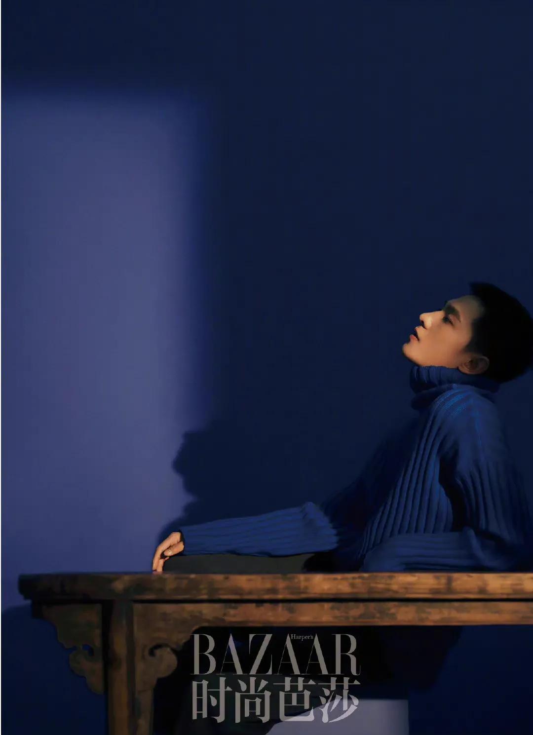 时尚芭莎肖战银发造型高清,肖战登时尚芭莎封面人物