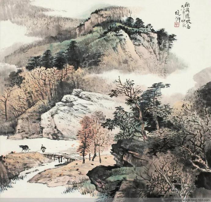 现代山水画名家竖幅作品欣赏,古代名家横幅山水画作品欣赏