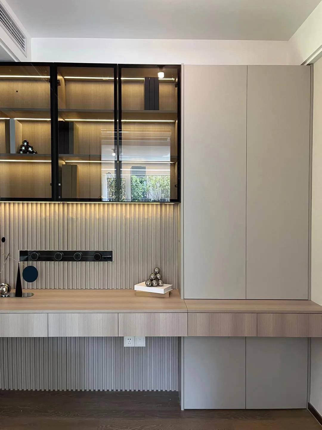 电视柜书桌一体组合,卧室衣柜书桌一体柜