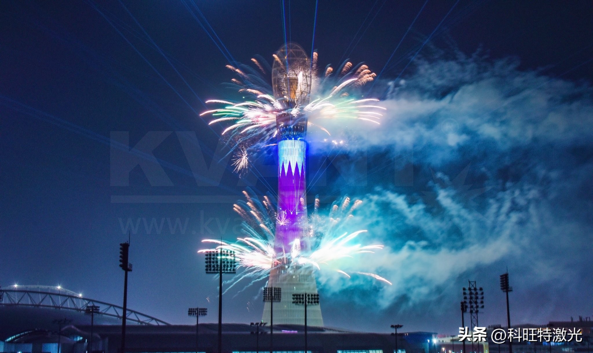 3w全彩激光灯户外效果,激光投影灯效果图