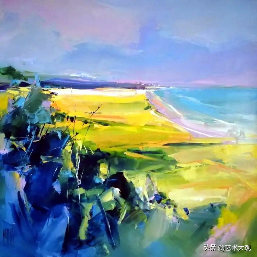 埃里克科佩尔风景油画作品欣赏,欧洲海滩风景油画作品欣赏