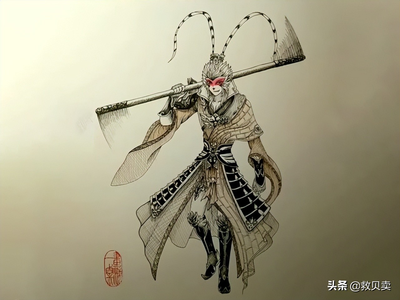 孙悟空的超一形态该怎么画,孙悟空真正的画法