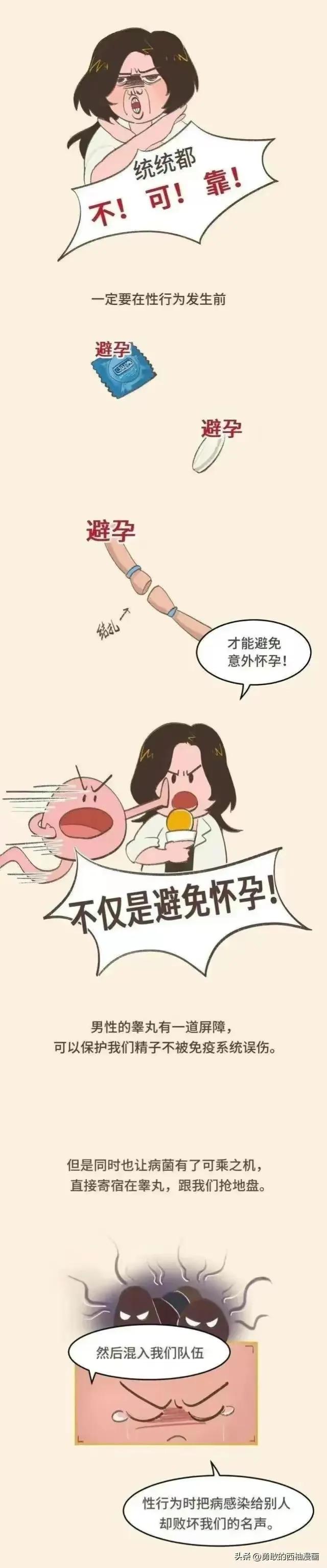 正经科普：体外射精真的可以避孕吗？（漫画）