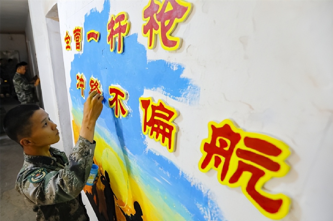 有内涵、有才华!兵哥兵姐邀你打卡“驻训墙画”