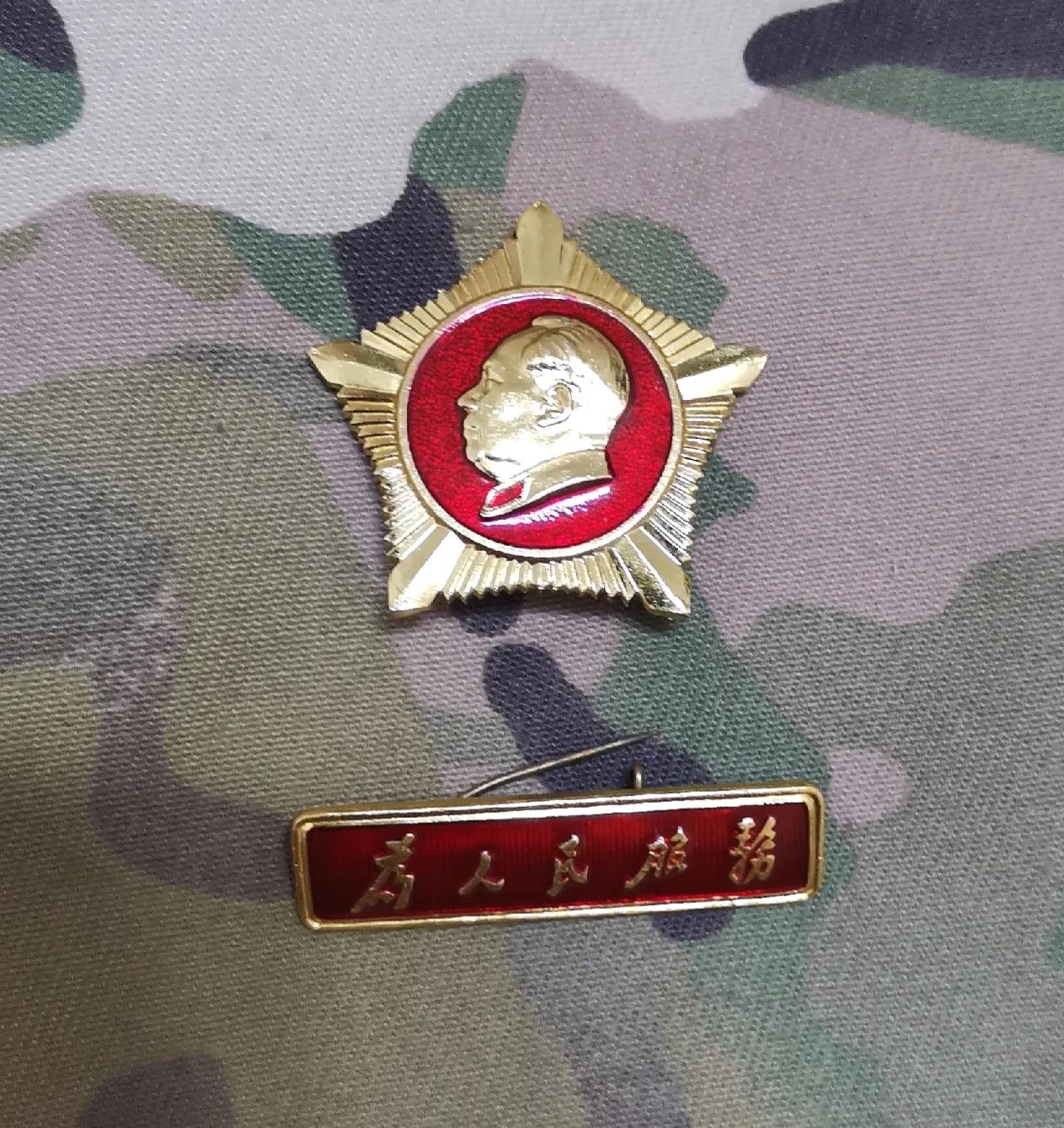 军装经典六五式,退役纪念徽章