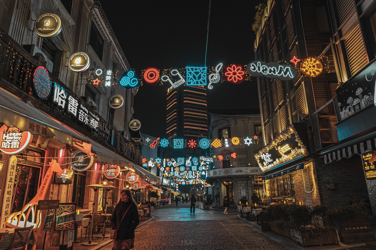 宁波老外滩看夜景,美丽的宁波老外滩