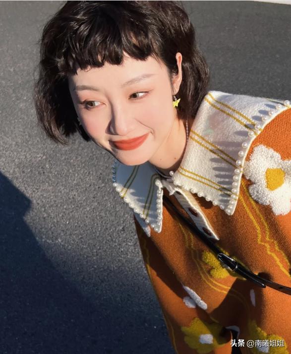 适合高个的齐肩烫发,2020年最流行的齐肩烫发没刘海