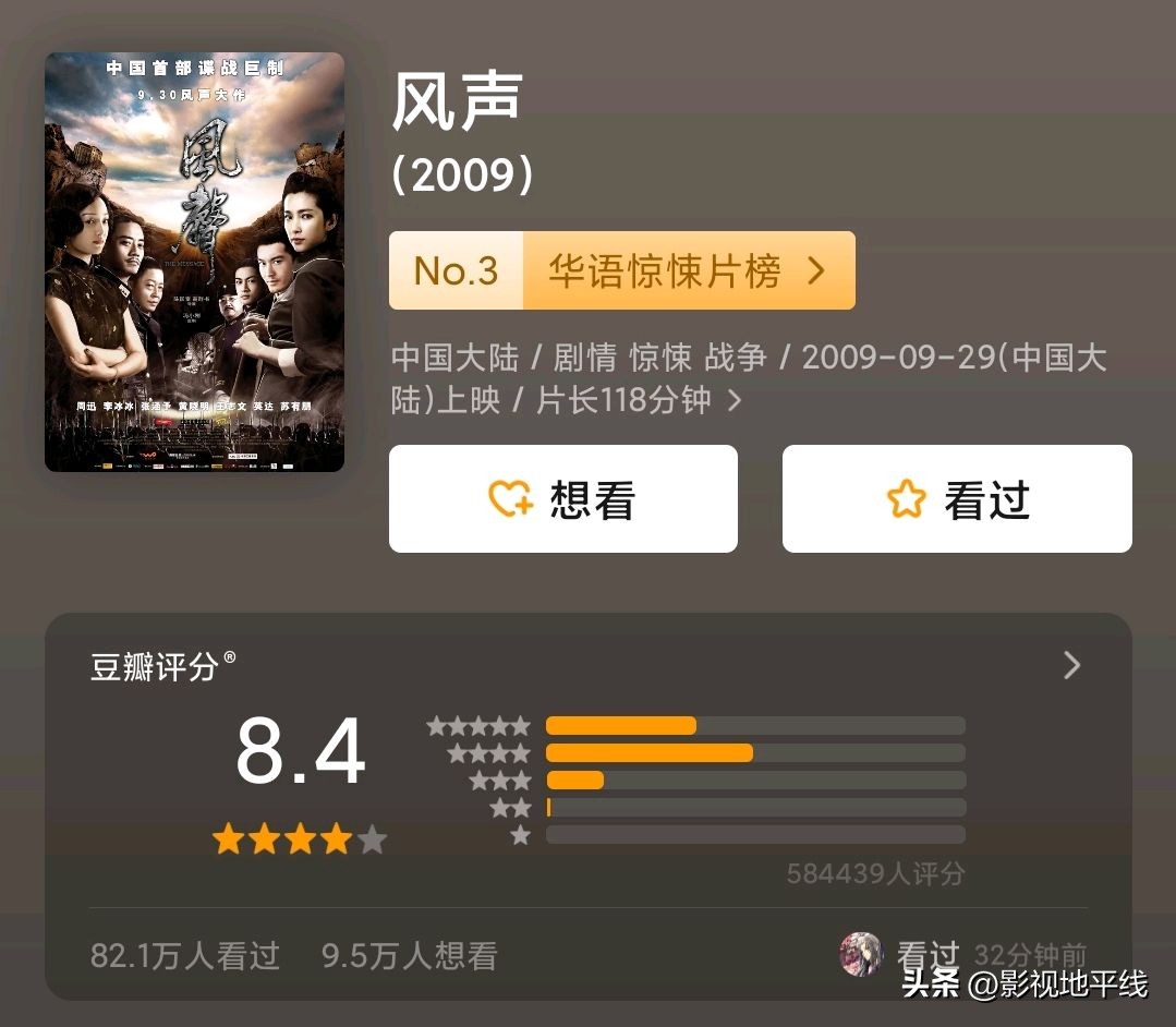 幽灵韩版风声,韩版风声幽灵评分